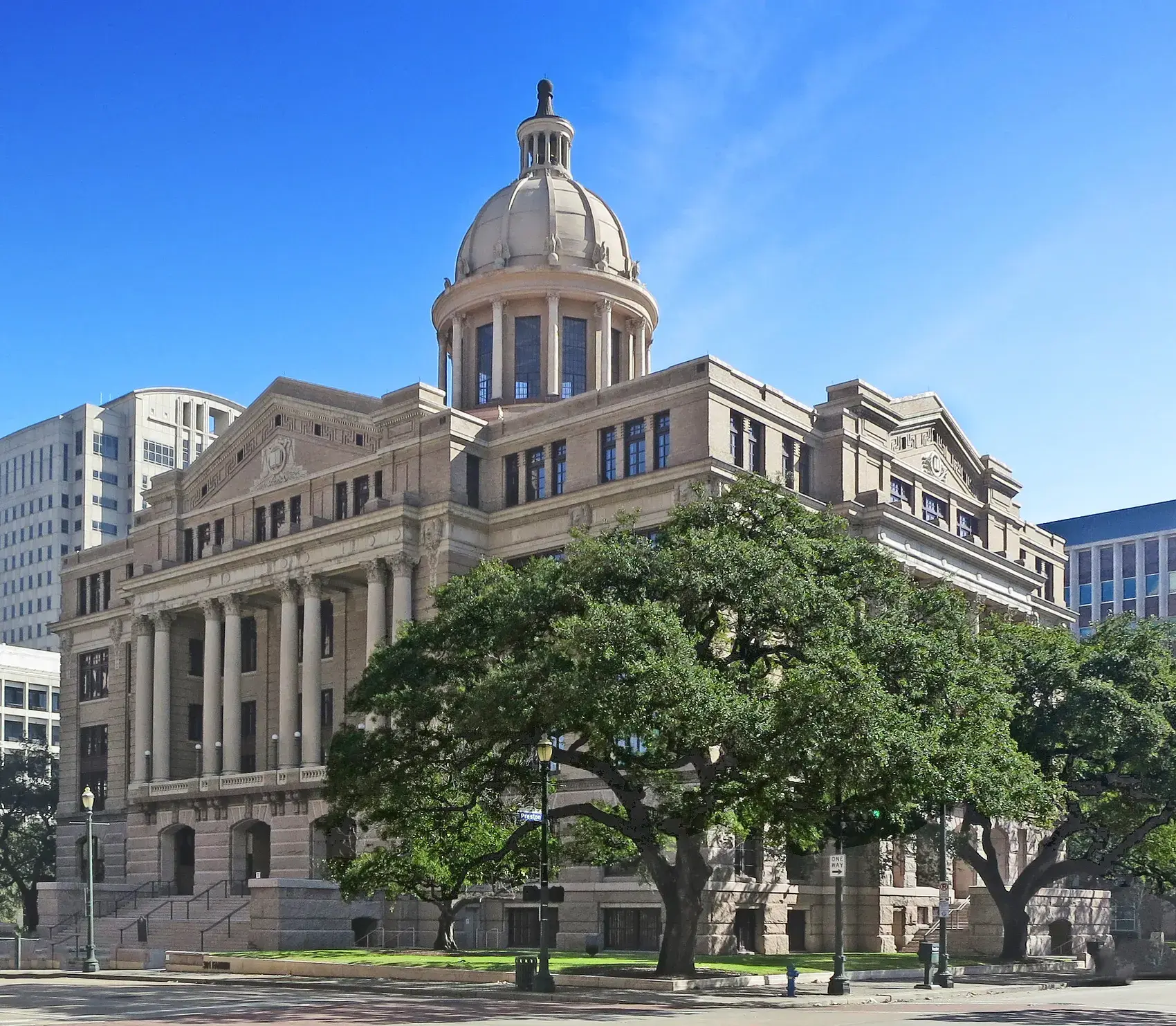 The restored 1910 Harris County Courthouse in Houston, Texas