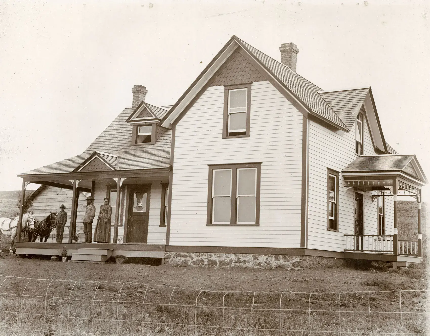 The Jennings family home in Pullman, Washington, in 1903